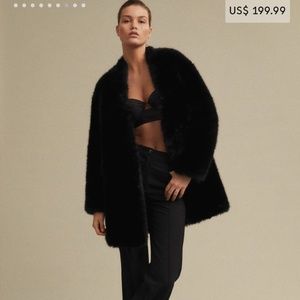 Faux fux coat Mango